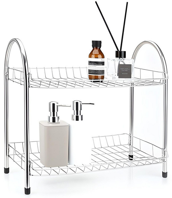 리빙코아 올스텐 욕실 사각선반, 2단, 1개