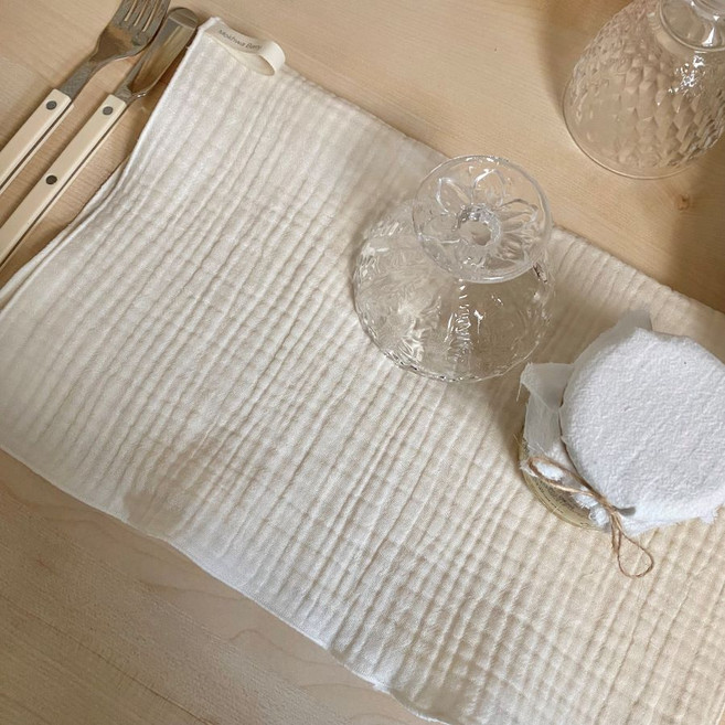 거즈행주 고리 키친크로스 주방핸드타올 국내제작, 1개, 5번 무지아이보리