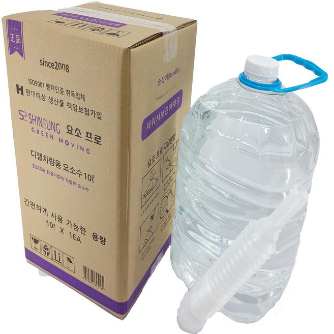 STAGER 자동차 디젤 차량용 요소수 EURO6 인증 주입 호스 증정, 1개, 10L