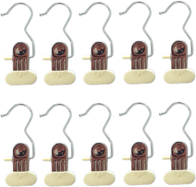 오조아 다용도 와이드형 외집게, 10개, 화이트