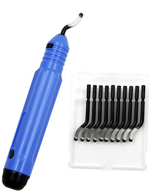 디버링툴 리머 + 리머날 10개 모따기 버제거 엣지커터, 1개