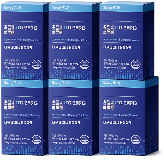 [보니웰] 솔루텍스 프리미엄 원료 초임계 알티지 오메가3 솔루션 30캡슐 6박스 총6개월분, 30정