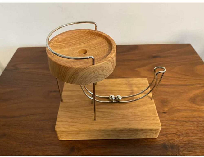 무한동력구슬 구슬멍 인테리어 진자 동력 운동 옐로우 장식품 데스크모빌 1. 전기식 빨강 (신제품)