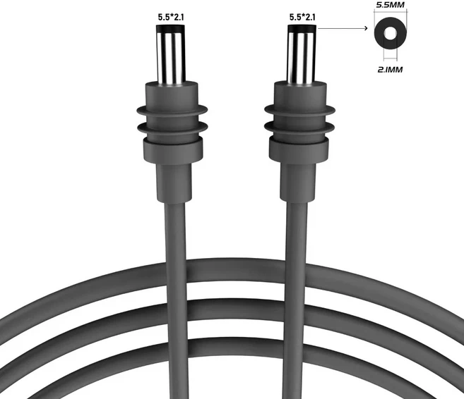 PD 100W USB C-DC 전원 케이블 배럴 잭 20V 5A 타입-C - 5521 충전 코드 2M/5M/10M 방수 (스타링크 미니 소, 11 DC to DC-2m