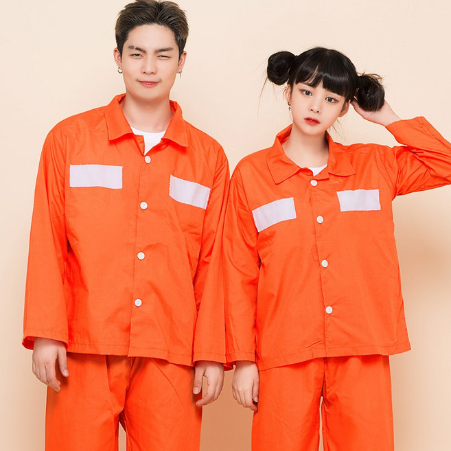 바이시스 죄수복 코스프레 반티 할로윈 코스튬 졸업사진룩 졸업사진의상