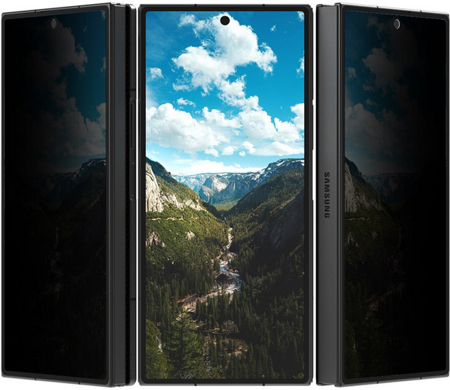 로랜텍 강화유리 사생활 프라이버시 휴대폰 액정보호필름 2p, 1세트