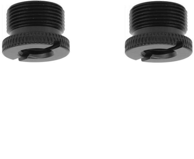 BGM 마이크 홀더 어댑터 2개 (3/8 to 5/8) 알루미늄 합금, 블랙