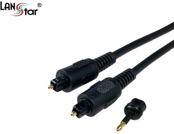 (LANStar) 광 오디오 각각 케이블 4Φ LS-FOTT-3M (3m) 각원젠더 포함, 1개, 3m
