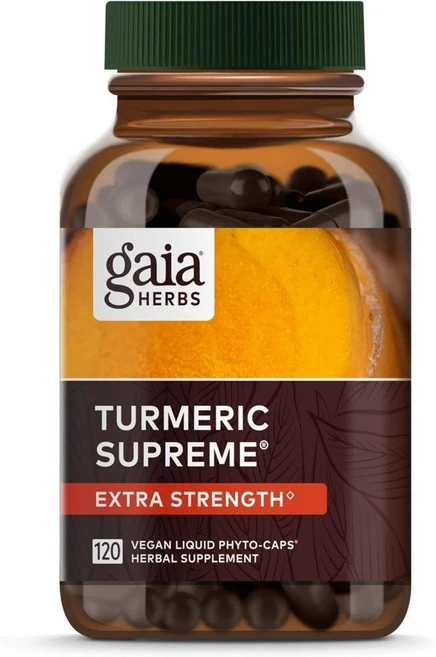 가이아허브 터메릭 슈프림 엑스트라 스트렝스 Turmeric Supreme 액상캡슐 120정, 1개 - 쿠팡
