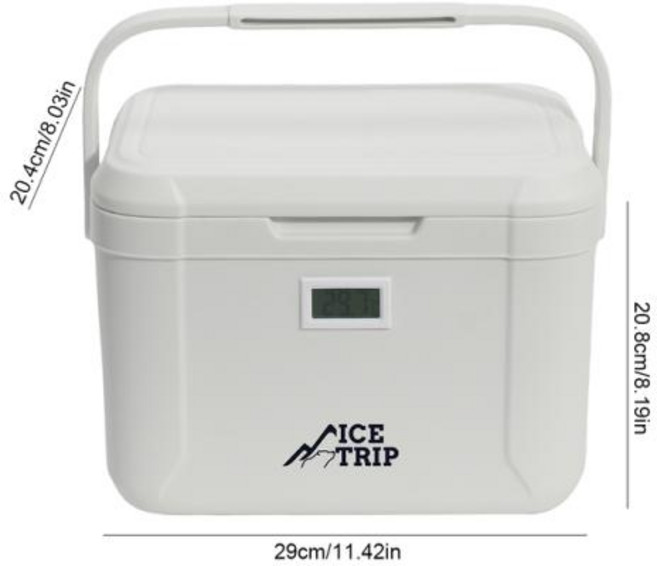차량용 냉장고 휴대용 소형 냉동고 압축기 장기 보존 개인 아이스 박스 가정용 차량 트럭 5L, 1) WHITE, 1) WHITE, 1개