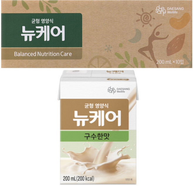대상웰라이프 뉴케어 구수한맛 순, 200ml, 10개