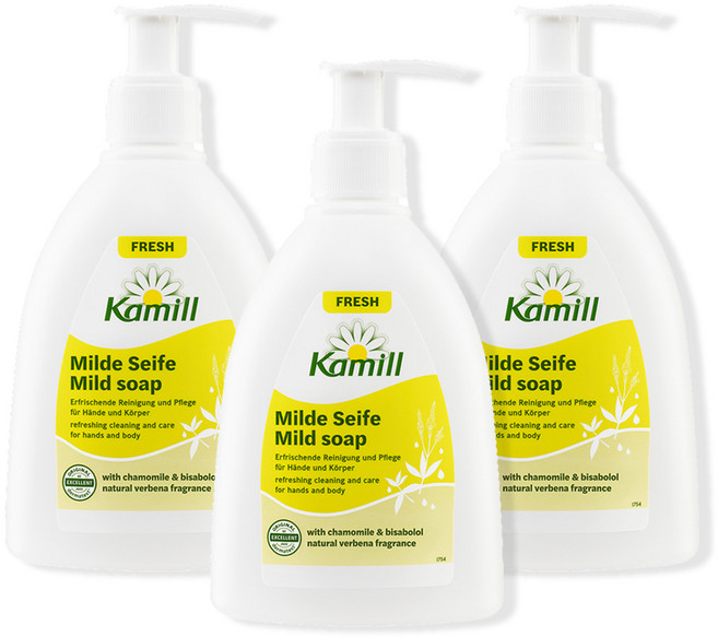 카밀 리퀴드 솝 핸드워시 프레쉬, 300ml, 3개