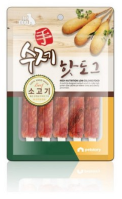 펫스토리 수제 핫도그, 소고기, 100g, 3개