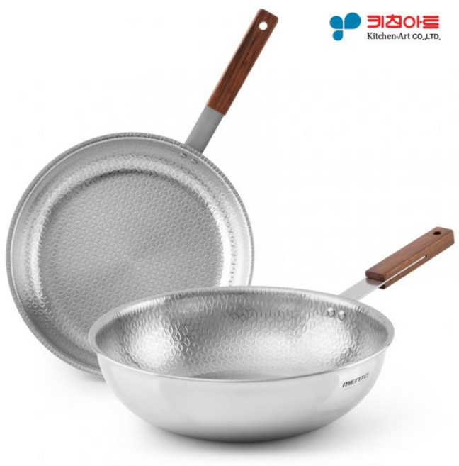 키친아트 멘토 스텐 통5중 인덕션 후라이팬 스텐레스궁중팬 키친아트프라이팬 프라이팬세트 인덕션후라이팬 통5중후라이팬 인덕션궁중팬 인덕션웍 인덕션팬, 멘토 통5중 후라이팬(28cm), 1개