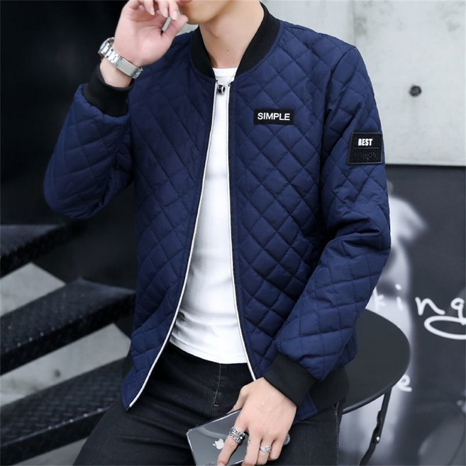 TKX 경량패딩 남자 심플 오리털 퀼팅 디자인 짧은 깔깔이 점퍼 겨울외투 아우터