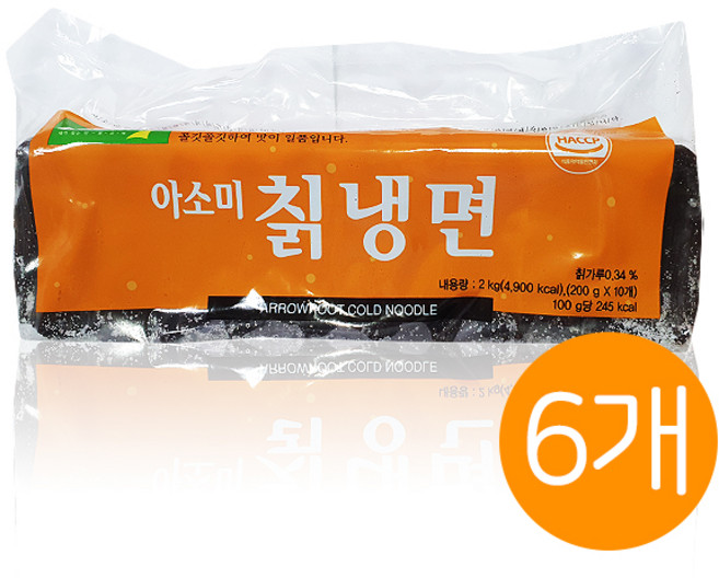 [칠갑농산]아소미 칡냉면 냉동 2kg 1박스 6개입 업소용 식자재, 1개