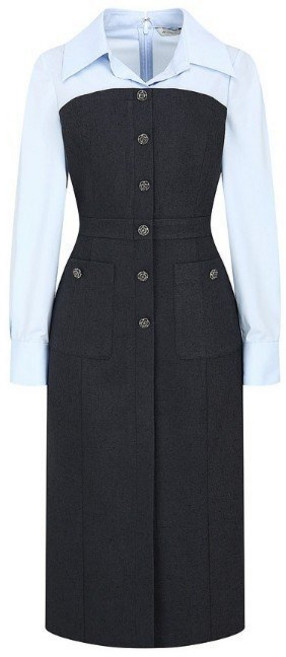 [국내백화점] JJ지고트 버튼 포인트 H라인 원피스 버튼원피스 에이치라인