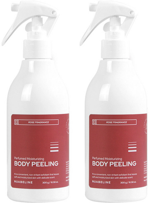 누아벨린 퍼퓸드 촉촉 바디 필링 스크럽 로즈향, 2개, 300g