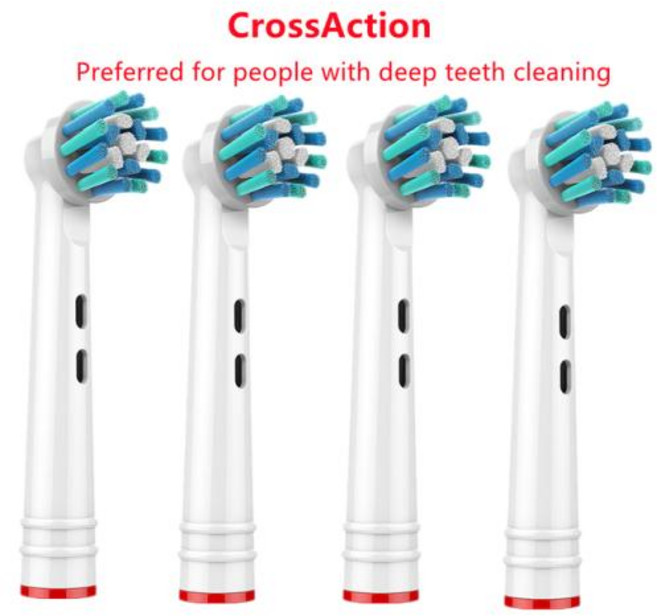 4/8Pcs 전기 칫솔 교체 노즐 구강 B 3D 화이트닝 칫솔 도매 브러쉬 헤드, 없음, 21.4Pcs EB50P