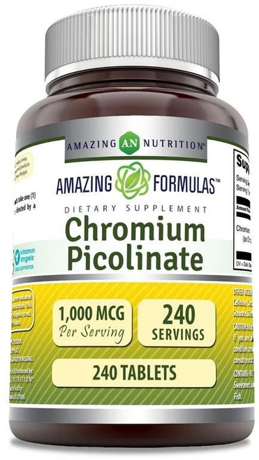 어메이징 포뮬라 크롬 피콜리네이트 1000mcg 태블릿 240개, 1개, 240정 - 쿠팡