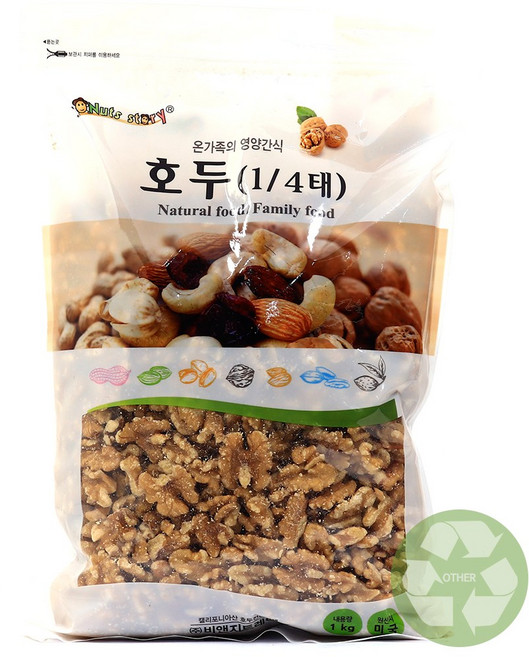 푸드올마켓_ 너츠스토리 호두(1/4태) 1kg, 1개