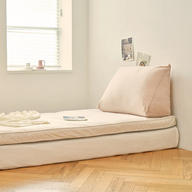 [유즈] 플레인 대방석 토퍼 슈퍼싱글 3컬러 택1, 샌드베이지