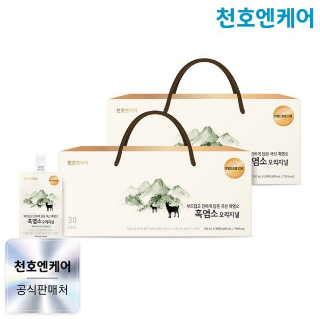 천호엔케어 흑염소진액 오리지널, 60개, 100ml