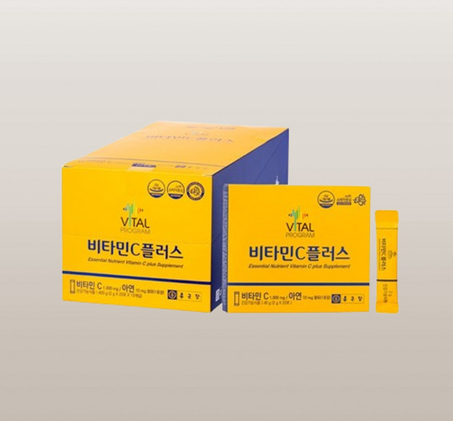종근당 바이탈프로그램 비타민C 플러스 1000mg 200포, 120회분, 1개