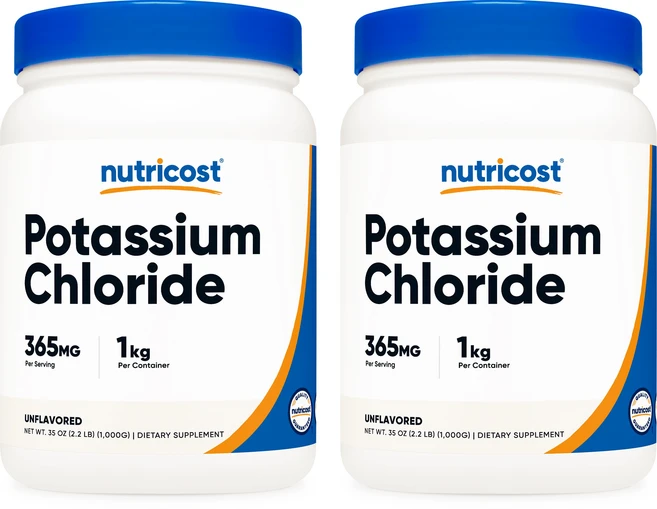 뉴트리코스트 포타슘 클로라이드 365MG 1kg 무맛, 2개 - 쿠팡