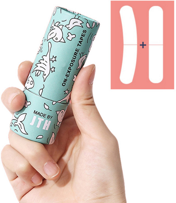 EGMI 의류 노출방지 셔츠 벌어짐 보정 옷 흘러내림 방지 테이프 2종 100매, 1세트, 라운드형+일자형