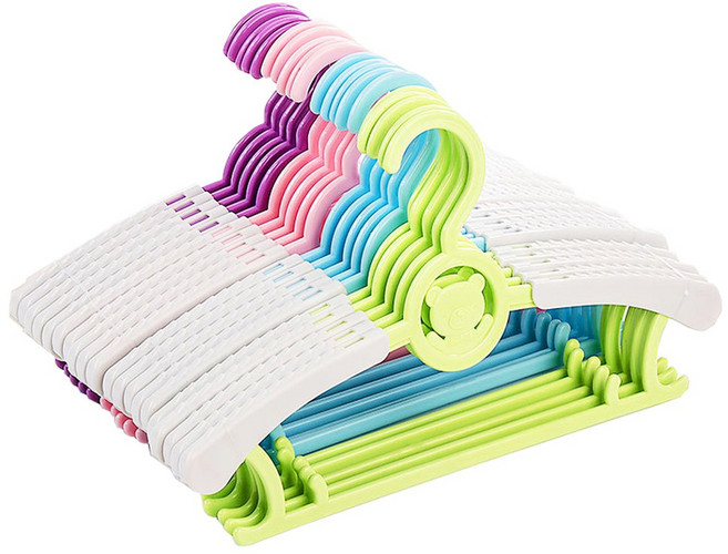 도매짱 길이조절 아기 옷걸이 5개 어린이 유아 아동 바지걸이 (domejjang), 그린