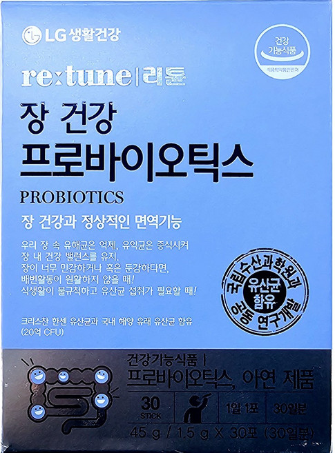 리튠 장건강 프로바이오틱스, 45g, 1개