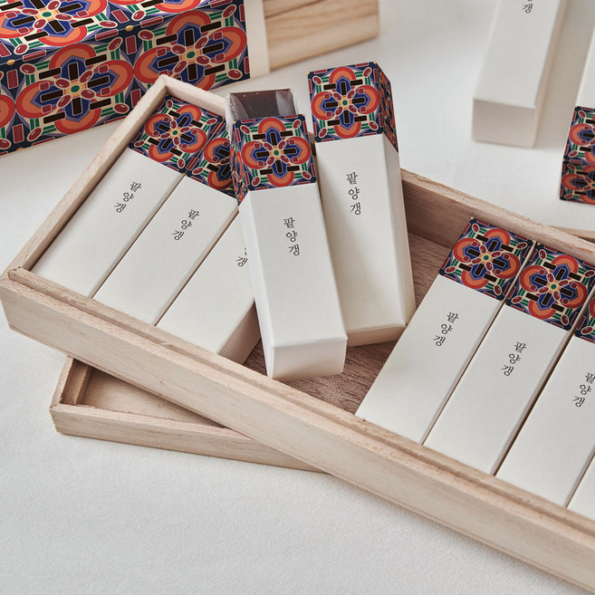 담꽃 국내산 수제 팥양갱 고급형 목함 선물세트, 1개, 360g