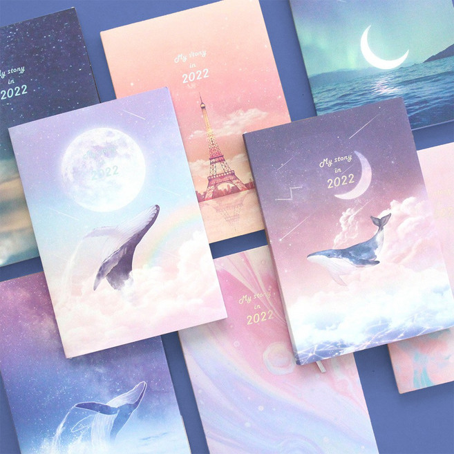 플레플레 마이스토리 다이어리 2022 일정관리스티커, 밀키웨이