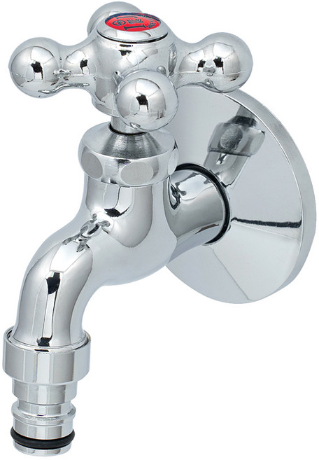 클린 십자 커플링 수도꼭지 왕분리, 1개