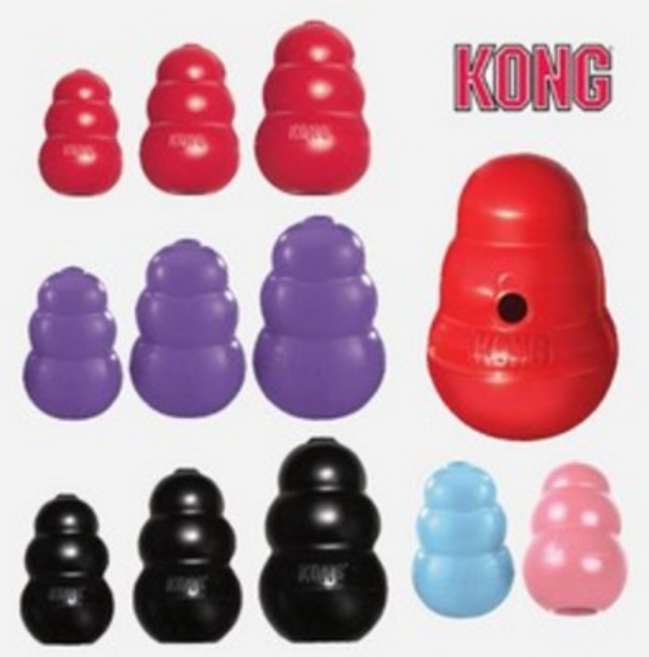 콩 클래식 애견용 장난감, 빨강, 1개