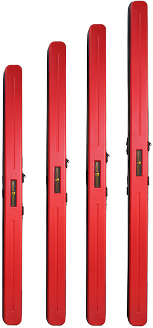 루코 8x9cm ABS 하드 로드케이스 바다 민물 원투 슬림형 낚시대가방, 125cm, 레드