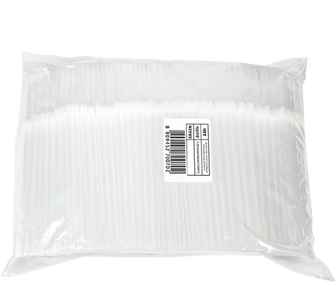 대성산업 자바라 투명 빨대 7 x 210 mm, 500개입, 1개