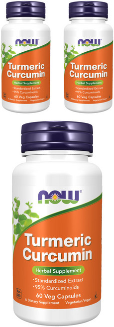 나우푸드 커큐민 베지 캡슐, 60정, 3개