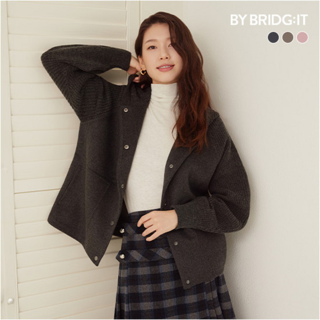 [바이브리짓] ○(런칭가 89 900원) 울 블렌디드 핸드메이드 코트