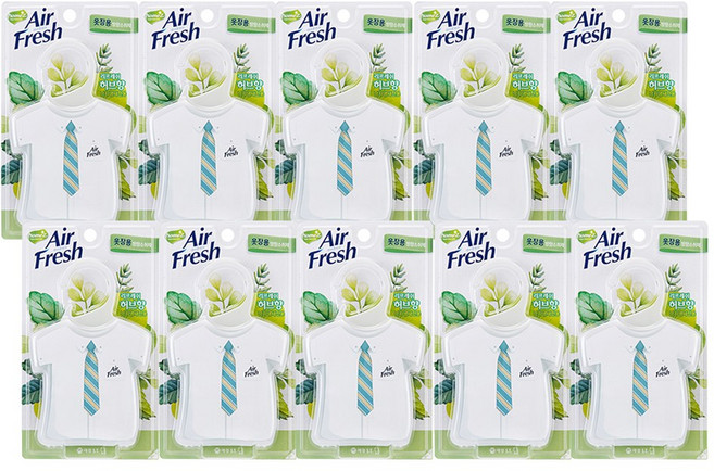 에어후레쉬 옷장용 남자냄새 전용 리프레쉬 허브향 32g, 10개