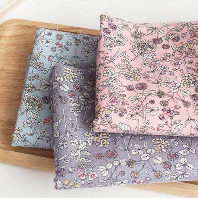 자투리 면60수아사 아벤느플라워 택1, 면60수아사 아벤느플라워 바이올렛