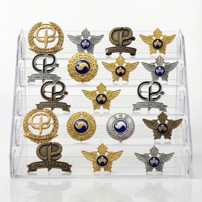 코인 메달 거치대 뱃지 보관함, 5단