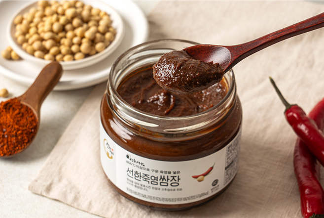 선한죽염 쌈장 국내산 콩으로 만든 저당 전통 수제 재래식 건강한 쌈장 470g, 1개