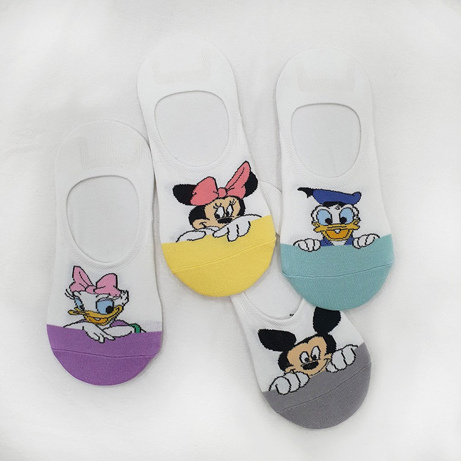 [4족]디즈니 캐릭터 덧신 페이크삭스 더사봄