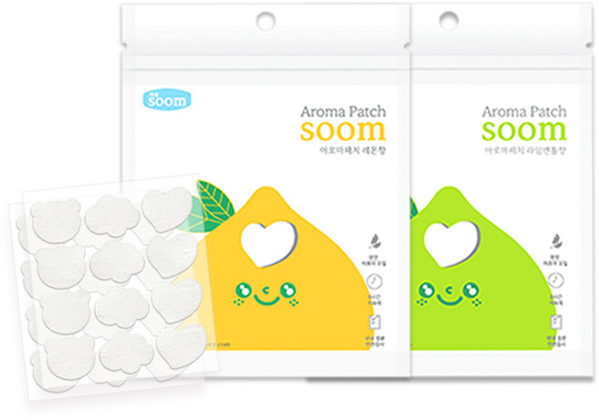숨 아로마패치 향기 스티커 1팩(24개입), 레몬향 5팩(120개입), 24개입, 5개, 화이트