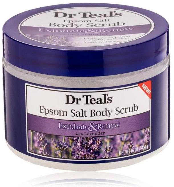 Dr Teal's 닥터틸즈 엡솜 솔트 바디 스크럽 라벤더 454g, 1개 - 쿠팡