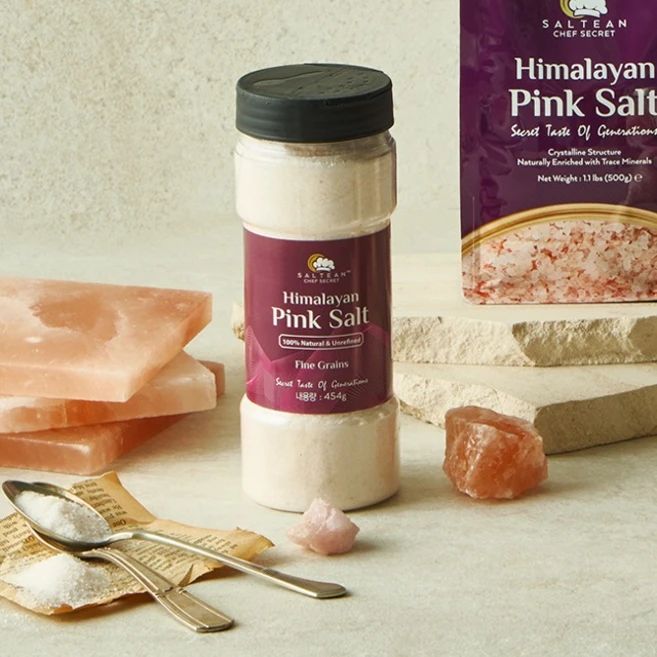 솔틴 히말라야 핑크 파인 솔트 가는소금, 1개, 454g - 쿠팡