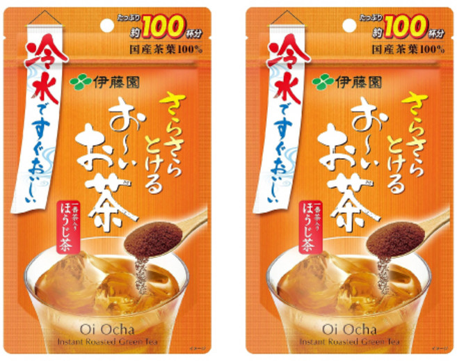 이토엔 오이오차 사라사라 파우더 티 호우지차 80g(일본직구), 2개