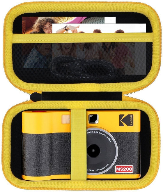 페어리아일랜드 코닥 미니샷2era EVA충격방지 전용 케이스, 1개, 옐로우지퍼(Minishot2era)